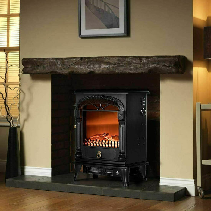 Modern Electric Freestanding Portable Indoor Fireplace Heater 20"