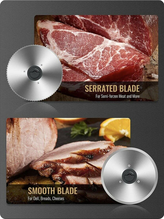Portable Compact Electric Home Meat Brisket Deli Slicer 7.5"