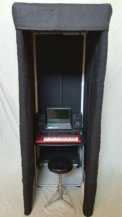 Portable Sound Absorbing Acoustic Recording Isolation Studio Booth 3' x 2'