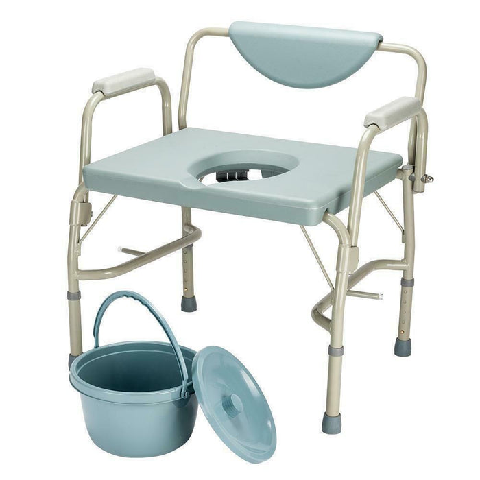 Large Adult Bedside Commode Potty Toilet Chair