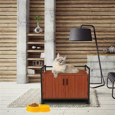 Large Hidden Cat Litter Box Furniture Cabinet Enclosure
