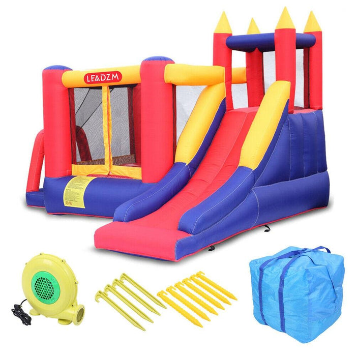 Safety Inflatable Kids Bounce House Jump Castle Slide with Blower