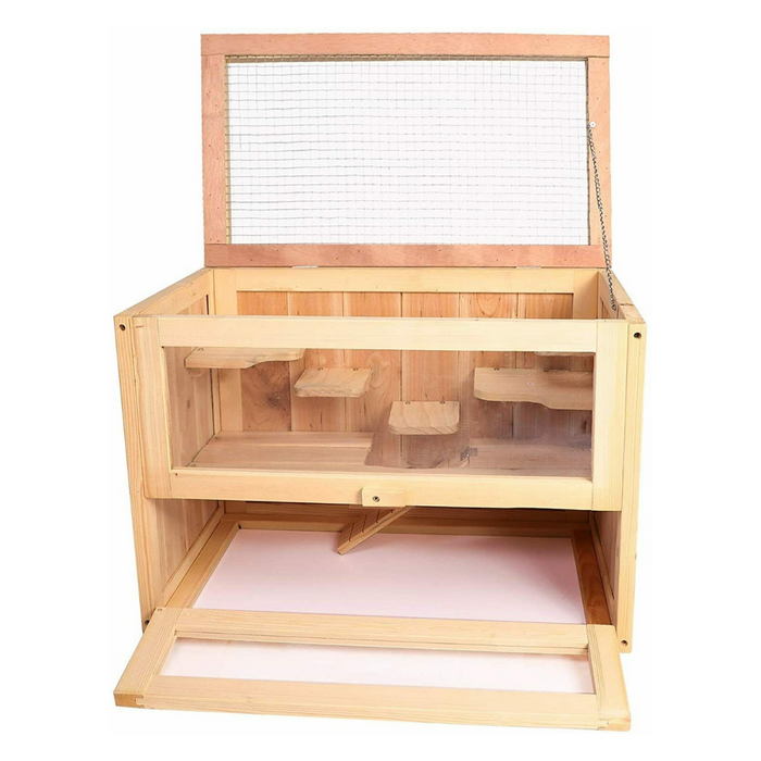 Small Wooden Hamster Cage Animal Pet House