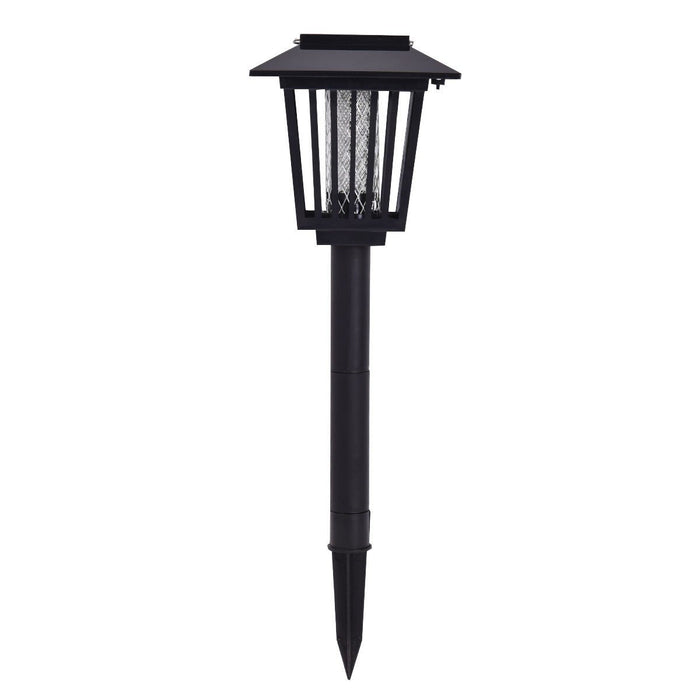 Outdoor Bug Zapper With Solar LED Light Lamp Set of 3