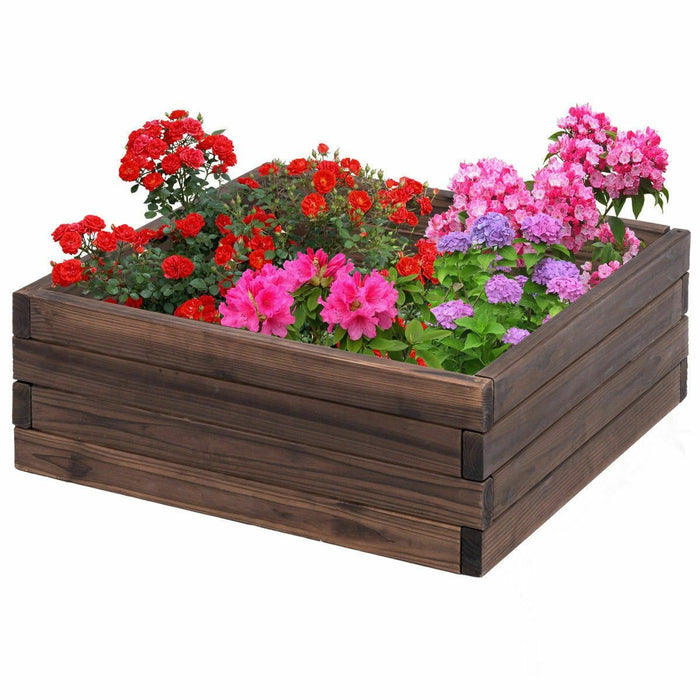 Square Raised Garden Vegetable Planting Garden Bed Kit