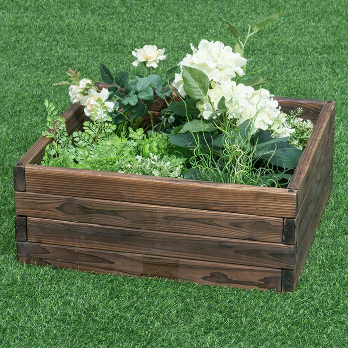 Square Raised Garden Vegetable Planting Garden Bed Kit