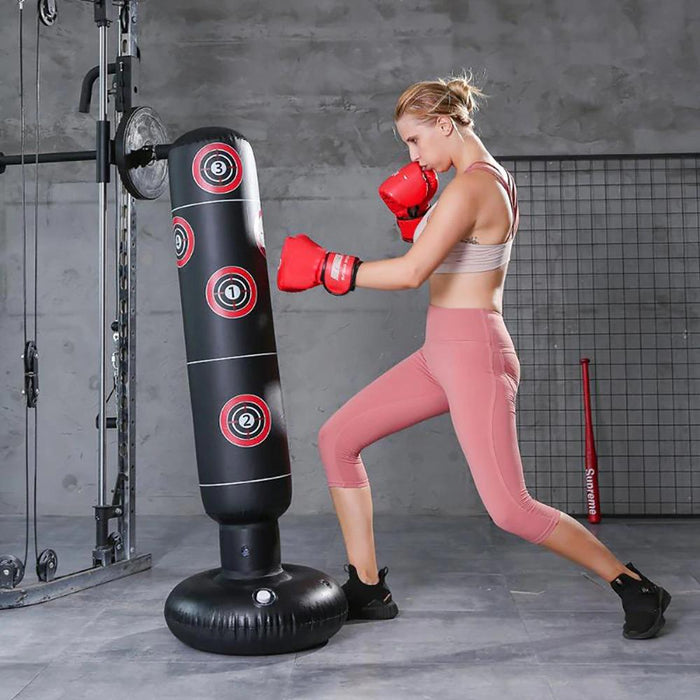 Premium Stand Up Punching Bag Inflatable Free Standing Boxing Punching Bag