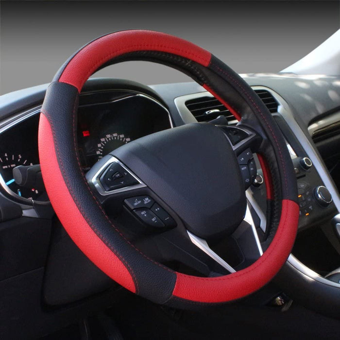 Premium Microfiber Leather Steering Wheel Cover Best Car Heated Wheel Cover  Inch 14 1/2 - 15 Inch