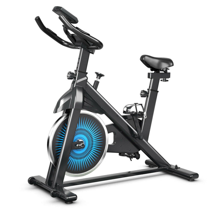 SuperFit Indoor Stationary Bike Small Folding Exercise Cycling Training