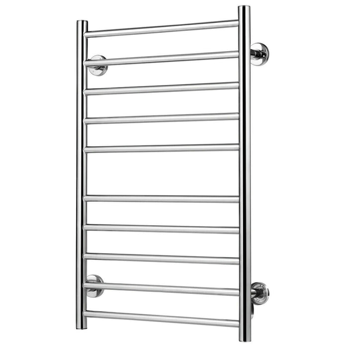 Electric Towel Warmer 10-Bar Heated Dryer Rack Freestanding Wall Mount Bar