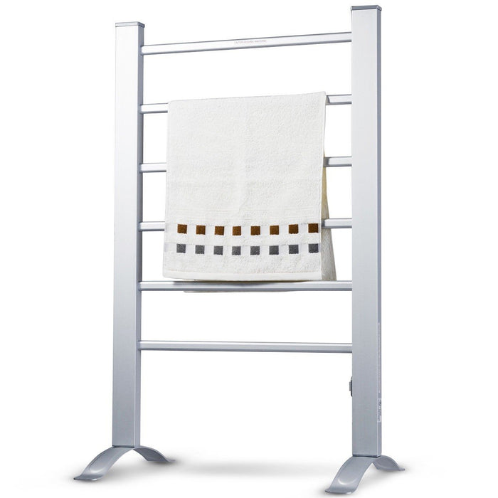 Premium Towel Warmer Electric Heated Dryer Rack Freestanding Wall Mount Bar