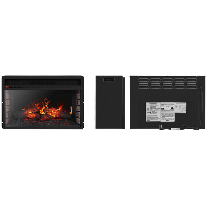Premium Electric Fireplace Insert Embedded Wall Space Heater