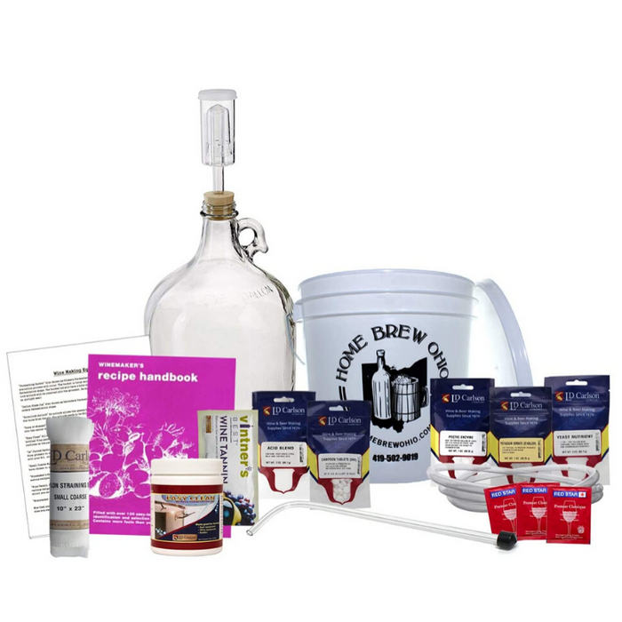 All In One Wine Making Equipment Supply Kit