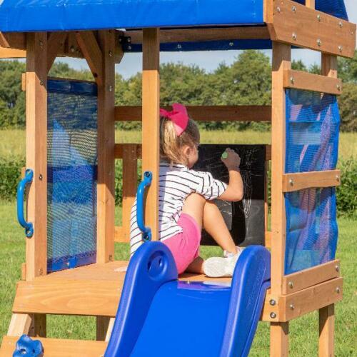 Wooden Outdoor Kids Swing Set Fun Play Children Toddler Playground Set