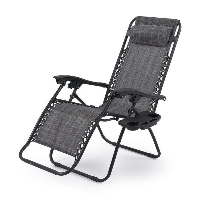 Zero Gravity Outdoor Lounge Lawn Patio Recliner Chair